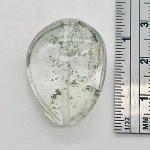 Lodalite Quartz Oval Pendant Bead | 27x20x12 mm | Clear Included | 1 Bead |