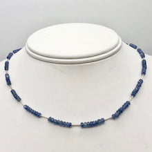 Load image into Gallery viewer, 41cts Genuine Untreated Blue Sapphire &amp; Sterling Silver Necklace 203285 - PremiumBead Primary Image 1
