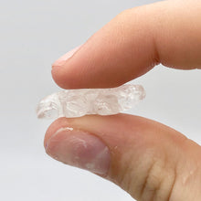 Load image into Gallery viewer, 2 Carved Ice Crystal Quartz Lizard Beads | 25x14x7mm | Clear - PremiumBead Alternate Image 6
