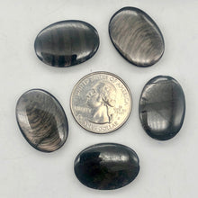 Load image into Gallery viewer, Hypersthene Sterling Silver Pendant |1 3/4 inch long | Silver-black | Oval | - PremiumBead Alternate Image 9
