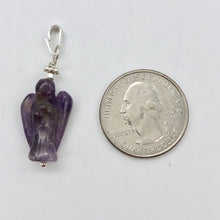 Load image into Gallery viewer, On the Wings of Angels Amethyst Sterling Silver 1.5&quot; Long Pendant 509284AMS - PremiumBead Alternate Image 5
