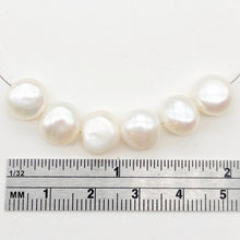 Load image into Gallery viewer, Huge 10 to 9mm Creamy White Button FW Pearls 004500
