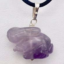 Load image into Gallery viewer, Hop! Amethyst Bunny Rabbit Solid Sterling Silver Pendant 509255AMS - PremiumBead Alternate Image 2
