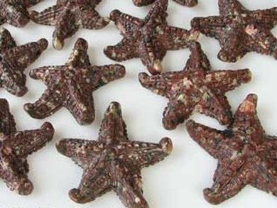 1 Hand Carved Mica Quartz Starfish Bead | 59x54x11mm | Red White and Grey - PremiumBead Primary Image 1