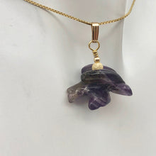 Load image into Gallery viewer, American Eagle Amethyst 14K Gold Filled 1.38&quot; Long Pendant 509263AMG - PremiumBead Alternate Image 10
