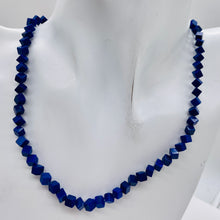 Load image into Gallery viewer, Exclusive Lapis Diagonal Drill Cube Bead Strand 108883
