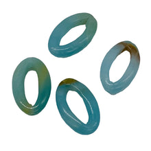 Load image into Gallery viewer, 4 Picture Frame Amazonite 20x12x4mm Oval Beads 009368D
