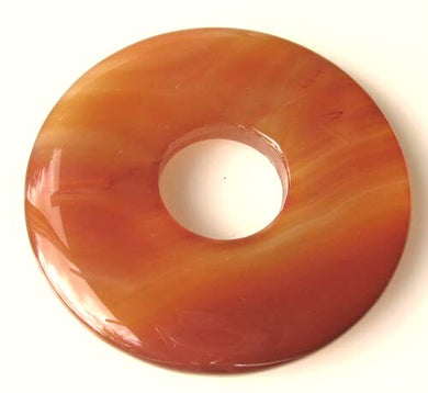 Stunning Natural Carnelian 71mm Pi Circle Pendant Bead 8914J - PremiumBead Primary Image 1