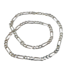 Load image into Gallery viewer, 24&quot; Heavy Figaro (7 mm) 36.5 Grams! Solid Sterling Silver Chain 103488(24)
