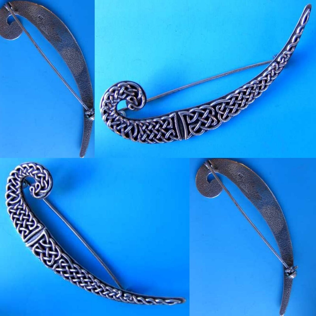 Intricate! Celtic Sterling Silver Knot Brooch Pin 10108 - PremiumBead Primary Image 1