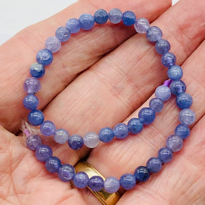 Tanzanite Gemmy Round 16" Strand | 5 mm | Lavender | 80 Beads |