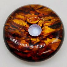 Load image into Gallery viewer, Amber 7mm Center Hole Donut Pendant Bead | 2 1/4x7/8&quot; | Red | 1 each |
