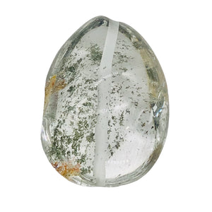 Lodalite Quartz Oval Pendant Bead | 27x20x14 mm | Clear Included | 1 Bead |