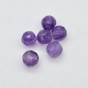 Gorgeous Natural Faceted Amethyst Round Beads | 4mm | 6 Beads | #681 - PremiumBead Alternate Image 6