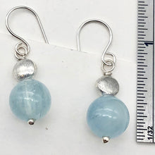 Load image into Gallery viewer, Aquamarine Sterling Silver Drop earrings | 1 pair | Blue | 1 Earrings |
