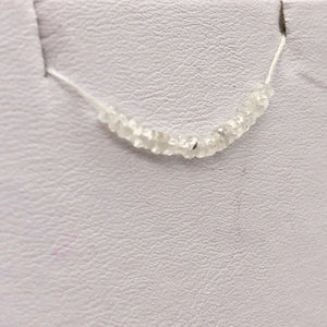34cts of Faceted White Sapphire 16 inches Bead Strand | 2.5x1.5-2x1mm | 103294B - PremiumBead Alternate Image 10