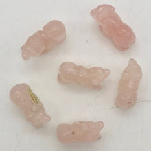 Load image into Gallery viewer, Roar Hand Carved Natural Rose Quartz Bear Figurine | 21x11x8mm | Pink - PremiumBead Alternate Image 5
