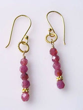 Load image into Gallery viewer, Glam Natural Sapphire and 22K Vermeil Earrings 306618E - PremiumBead Primary Image 1
