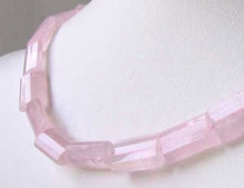 Load image into Gallery viewer, Lovely Rose Quartz Faceted 18x12mm Rectangle Bead Strand 109336 - PremiumBead Primary Image 1

