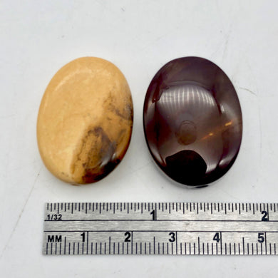 Fab 2 Mookaite 30x22x10mm Oval Pendant Beads - PremiumBead Primary Image 1