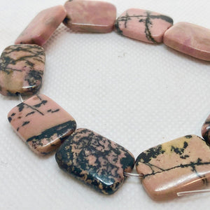 Deluxe 6 Rhodonite Rectangle Beads 8687 - PremiumBead Alternate Image 3