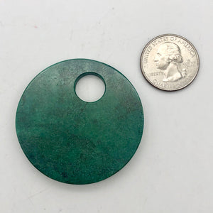 Green African Jade 50mm Pi Circle Pendant Bead - PremiumBead Alternate Image 3