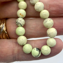 Load image into Gallery viewer, Rare! Lemon Chrysoprase 7.5 - 8mm Beads! - PremiumBead Primary Image 1
