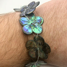Load image into Gallery viewer, Abalone Flower/Plumeria Pendant Bead 8&quot; Strand | 7 Beads | 28x27x3mm | 10609HS - PremiumBead Alternate Image 5
