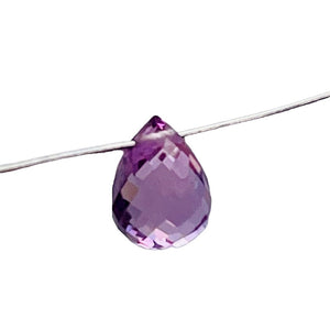 Sapphire Faceted .55ct Briolette | 5x4mm | Pink | 1 Bead |