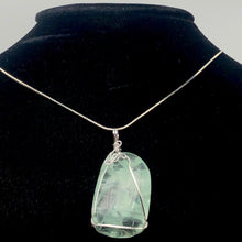 Load image into Gallery viewer, 21 Gram Green Fluorite Silver Wire-Wrapped Pendant | 2&quot; Long |
