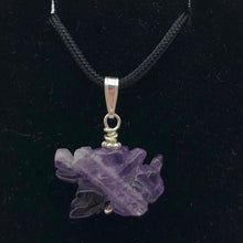 Load image into Gallery viewer, Amethyst Hand Carved Winged Dragon Sterling Silver Pendant | 1 3/16&quot; | 509286AMS - PremiumBead Alternate Image 4
