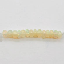 Load image into Gallery viewer, Opal Graduated Faceted Fiery Roundel Bead Parcel | 3.5-3 mm | Golden | 8 Beads |
