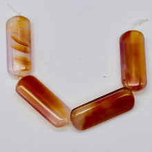 Load image into Gallery viewer, Red Orange Sardonyx 41x16mm Pendant Bead 6.5&quot; Strand 9589BHS
