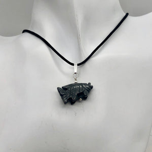 Hematite Koi Fish Pendant Necklace | Semi Precious Stone Jewelry|Silver Pendant - PremiumBead Alternate Image 6
