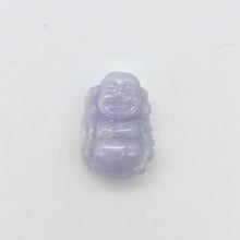 Load image into Gallery viewer, 24.7cts Hand Carved Buddha Lavender Jade Pendant Bead | 21x14.5x9mm | Lavender - PremiumBead Alternate Image 9
