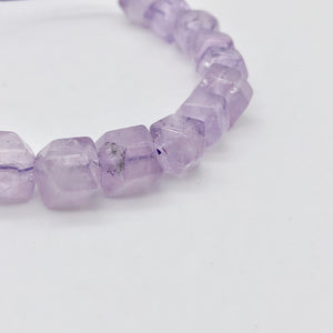 Natural Lilac Amethyst Faceted Squarish Beads | 9x8mm | 4 Beads | 1329 - PremiumBead Alternate Image 2