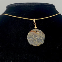 Load image into Gallery viewer, Limbcast Round 14K Gold Filled Pendant | 1.5&quot; Long | Clear Orange |
