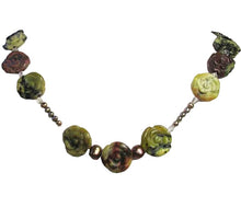 Load image into Gallery viewer, Love Rose Yellow Turquoise &amp; 14Kgf 19 inch Necklace 204568
