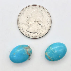 Two Sky Blue 16x12x8mm Skipping Stone Beads - PremiumBead Alternate Image 2