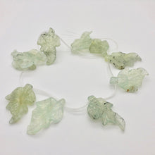 Load image into Gallery viewer, Carved Green Prehnite Leaf Briolette Bead Strand 109886E - PremiumBead Primary Image 1
