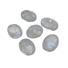 Load image into Gallery viewer, Moonstone Faceted Oval Beads | 12x8x5 to 10x8x5mm | Rainbow | 6 Bead |
