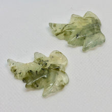 Load image into Gallery viewer, Hand Carved 2 Green Prehnite Leaf Brio Beads 10532H - PremiumBead Alternate Image 3
