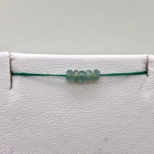 5 Alexandrite Faceted Rondelle Beads, 4-3mm, Blue/Green, 1.0 Carats 10850B - PremiumBead Primary Image 1