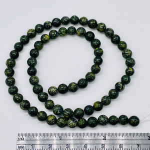 33 Reptile Russian Jasper 6mm Round Beads 009166