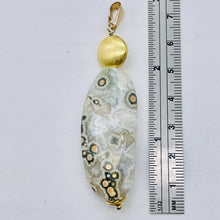 Load image into Gallery viewer, Ocean Jasper 14K Gold Filled Long | 2 3*4&quot; Long | White/Gold | 1 Pendant |
