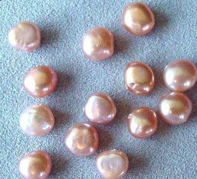 Sumptuous 13 Vivid Peach Fresh Water Pearls 004464 - PremiumBead Primary Image 1
