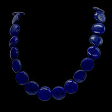 Load image into Gallery viewer, Exquisite Natural Lapis 16mm Coin Bead 8 inch Strand 9345HS
