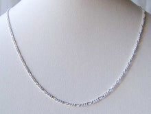 Load image into Gallery viewer, Italian! 30&quot; Silver Figaro Chain Necklace 10032F - PremiumBead Alternate Image 2
