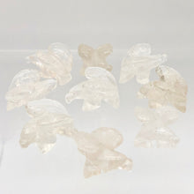 Load image into Gallery viewer, 2 Soaring Carved Clear Quartz Eagle Beads | 22x16x13mm | Clear - PremiumBead Alternate Image 9
