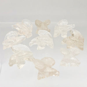 2 Soaring Carved Clear Quartz Eagle Beads | 22x16x13mm | Clear - PremiumBead Alternate Image 9